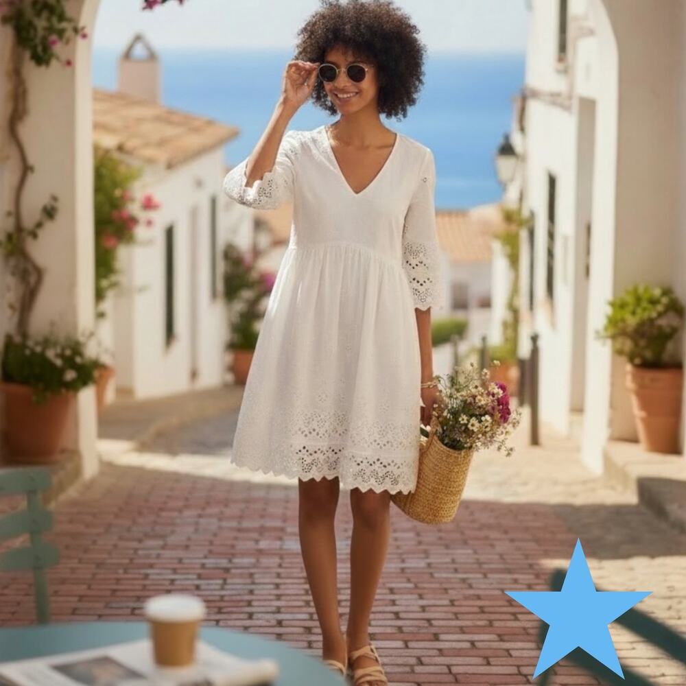MADEWELL White Cotton Dress 00 XS 0 2 NEW NWT